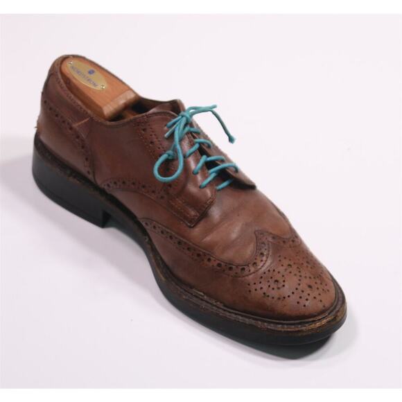 Tod\'s Brown Wingtip Leather Oxford Dress Shoes Men\'s US 9 main image 4